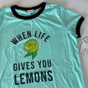 LuLaRoe When Life Gives You Lemons Liv Tee